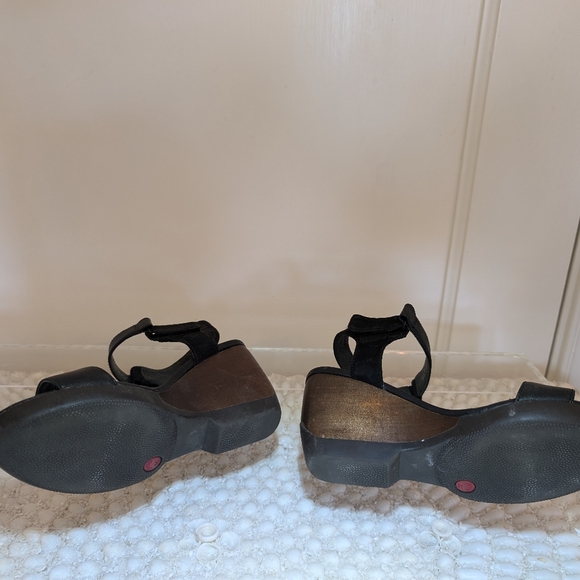 Camper - Black Wedge Sandals with Adjustable Ankle Strap - Size 36 - Picture 4 of 6
